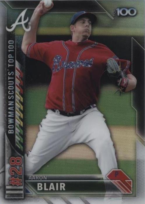 2016 Bowman - Аарон Блэр #BTP-28