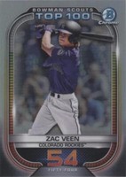 2021 Bowman - Zac Veen #BTP-54