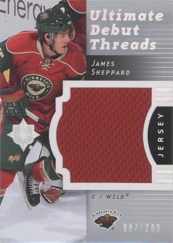 2007-08 Ultimate Collection - James Sheppard #DT-JS