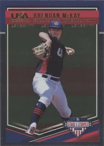 2018 Panini USA Baseball Stars & Stripes Longevity - Brendan McKay #71