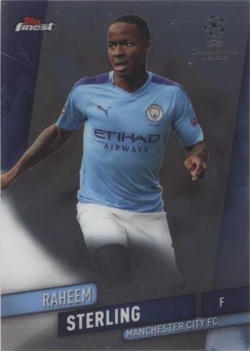 2019-20 Topps Finest UCL Raheem Sterling #38