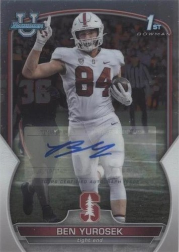 2022 Bowman University Chrome Ben Yurosek #23