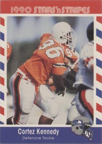 1990 Fleer Stars 'n Stripes Cortez Kennedy #83