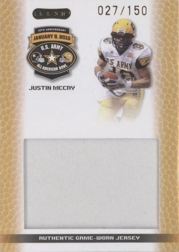 2010 Razor U.S. Army All-American Bowl Justin Mccay #JS-JM2