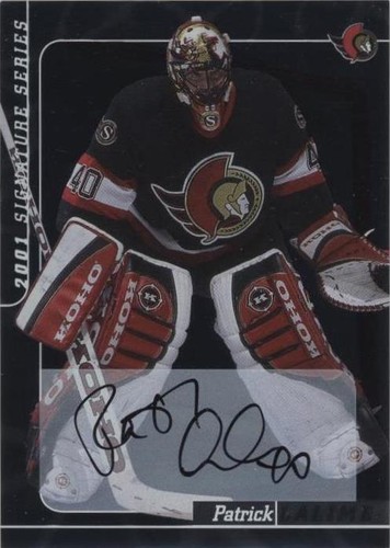 2000-01 In the Game Be A Player Signature Series - Patrick Lalime #30