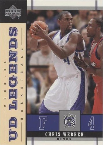 2003-04 Upper Deck UD Legends - Chris Webber #73