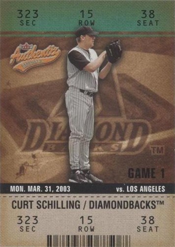 2003 Fleer Authentix - Curt Schilling #63