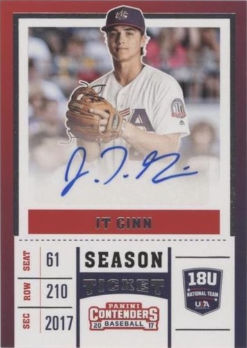 2017 Panini Elite Extra Edition - JT Ginn #USA18-JT