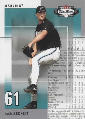 2003 Fleer Box Score - Josh Beckett #7