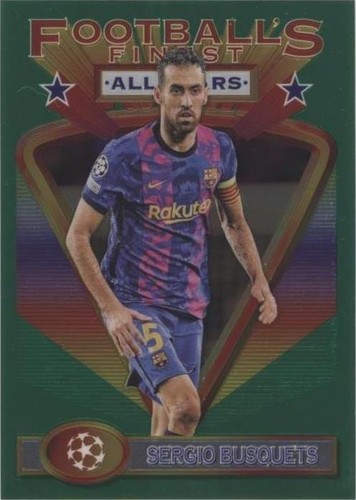 2021-22 Topps Finest Flashbacks UCL Sergio Busquets #127
