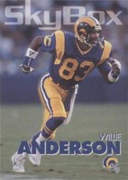 1993 Skybox Impact Willie "Flipper" Anderson #163