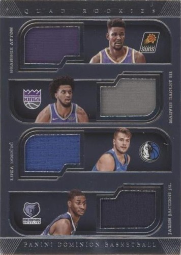 2018-19 Panini Dominion - Jaren Jackson Jr./Marvin Bagley III/Deandre Ayton/Luka Dončić #QR-DMLJ