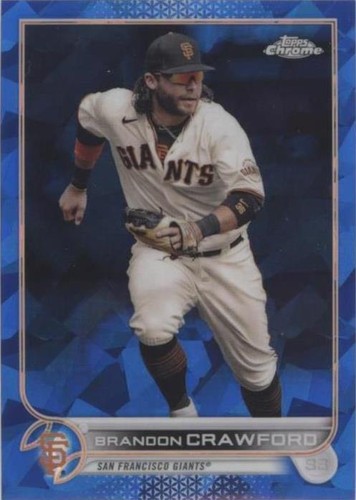 2022 Topps Chrome Sapphire Edition - Brandon Crawford #117