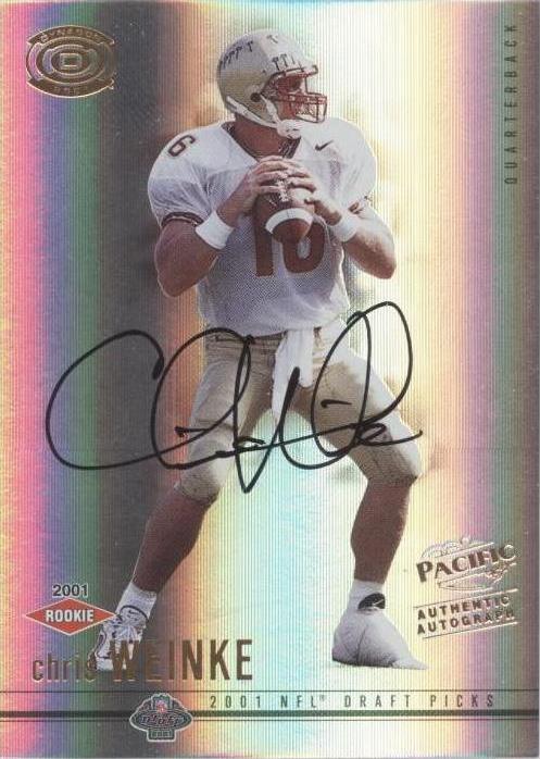 2001 Pacific Dynagon Chris Weinke #111