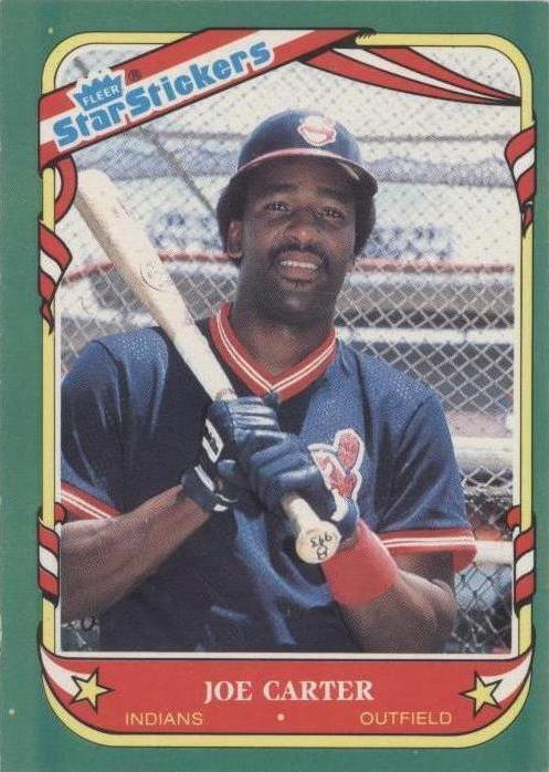 1987 Fleer Star 贴纸 - Joe Carter #21