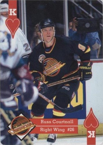 1995-96 Hoyle Western Conference Playing Cards - Russ Courtnall #KH