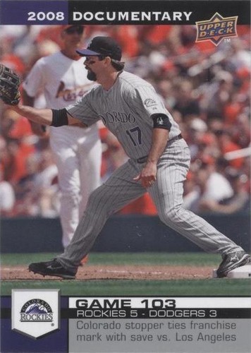 2008 Upper Deck Documentary - Todd Helton #3030