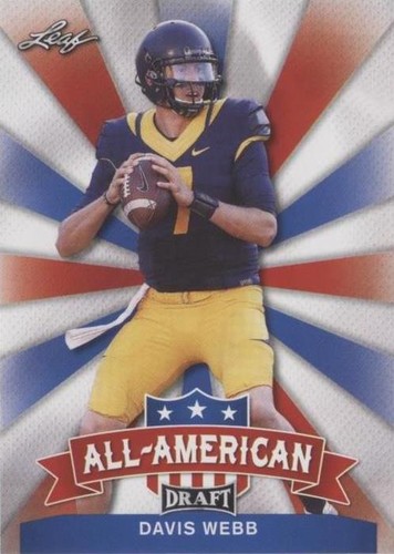 2017 Leaf Draft Davis Webb #AA-08