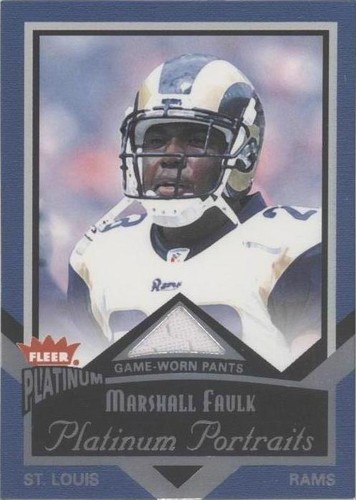 2002 Fleer Platinum Marshall Faulk #PP/MF
