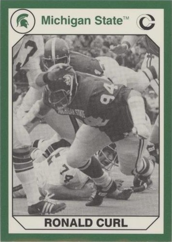 1990 Collegiate Collection Michigan State Spartans Ronald Curl #81