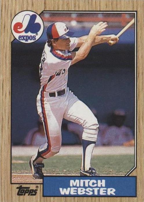 1987 Topps - Mitch Webster #442