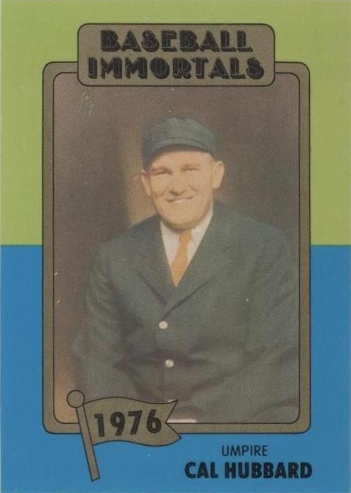 1980-84 SSPC Baseball Immortals 1st Printing - Cal Hubbard #154