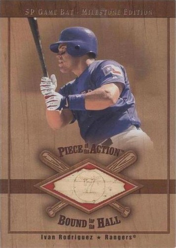 2001 SP Game Bat Edition Milestone - Ivan Rodriguez #B-IR
