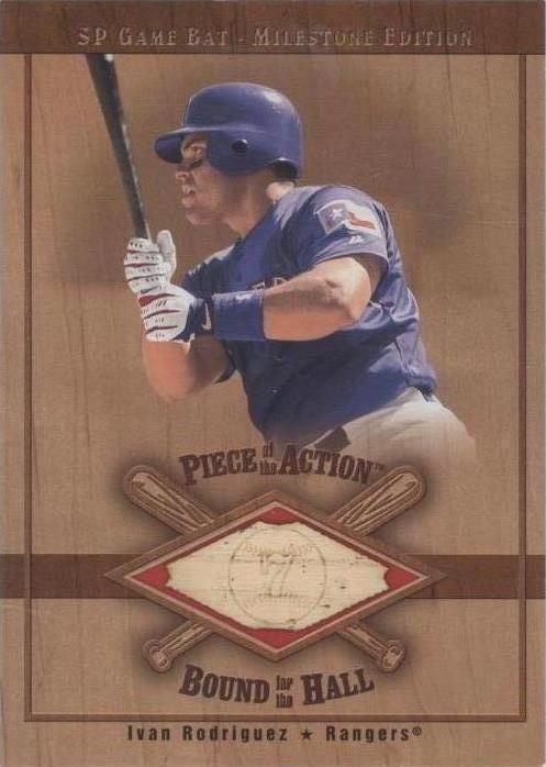 2001 SP Game Bat Edition Milestone - Ivan Rodriguez #B-IR