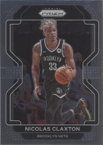 NICOLAS CLAXTON 2024-25 Panini Prizm NBA Silver Refractor #38 Nets