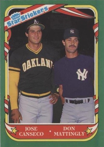 1987 Fleer Star Stickers - Don Mattingly Jose Canseco #131