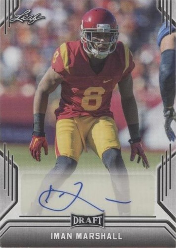 2019 Leaf Draft Iman Marshall #BA-IM1