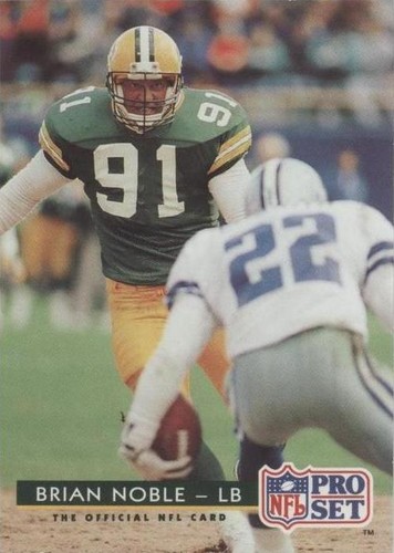 1992 Pro Set Brian Noble #174