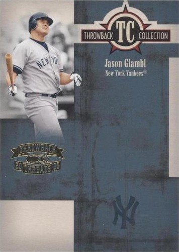 2005 Donruss Throwback Threads - Jason Giambi #TC-18