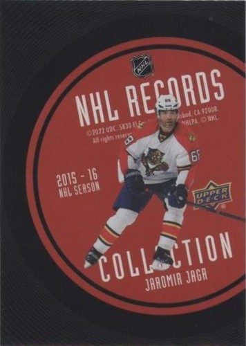 2021-22 Upper Deck Extended Series - Jaromir Jagr #RB-15