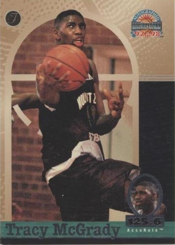 1997 Score Board Autographed Basketball - Tracy McGrady #3