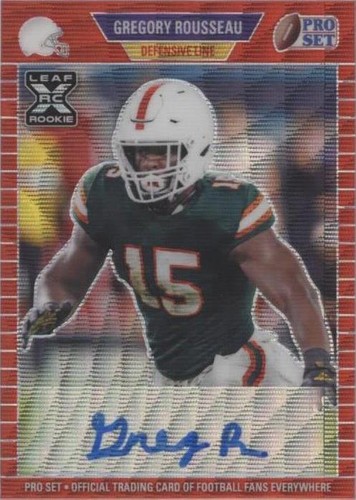 2021 Leaf Pro Set Metal Greg Rousseau #PA-GR1