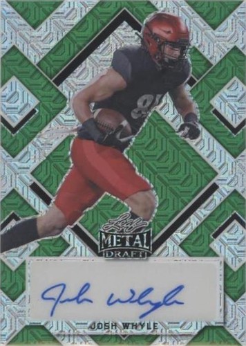 2022 Leaf Metal Draft Josh Whyle #BA-JW3