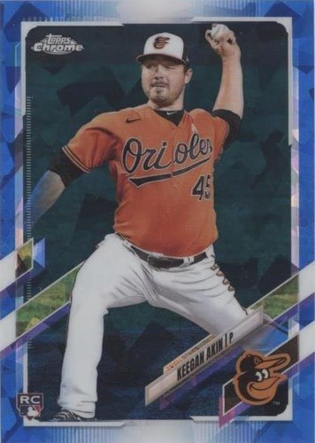 2021 Topps Chrome Sapphire Edition - Keegan Akin #562