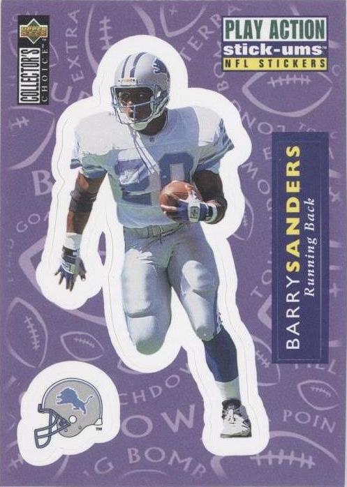 1996 Upper Deck Collector's Choice Update Barry Sanders #S20