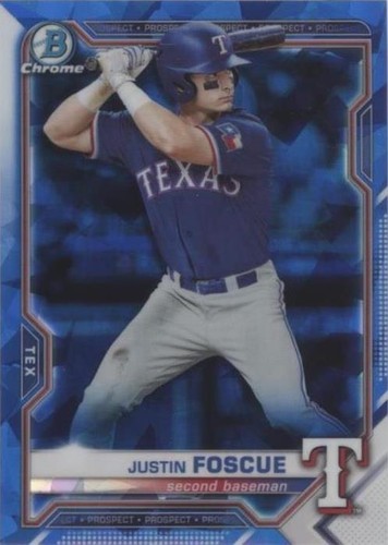 2021 Bowman Chrome Sapphire Edition - Justin Foscue #BCP-242