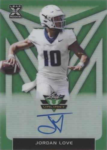 2020 Leaf Valiant Jordan Love #BA-JL1