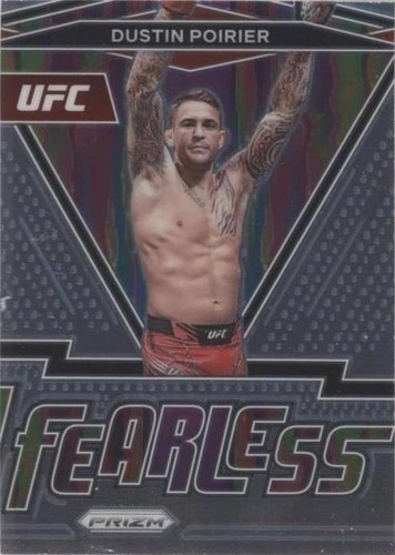 2022 Panini Prizm UFC DUSTIN POIRIER Fearless Insert Card No 2022 Panini Prizm UFC DUSTIN POIRIER Fearless Insert Card No