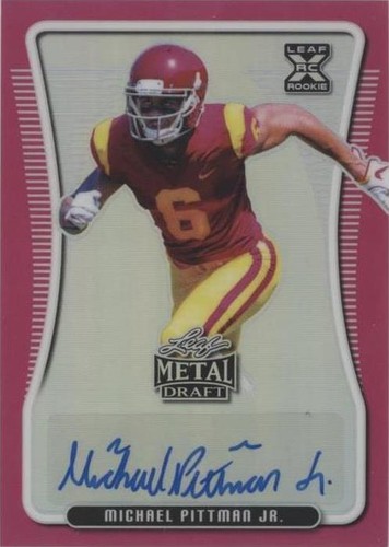 2020 Leaf Metal Draft Michael Pittman Jr. #BA-MPJ