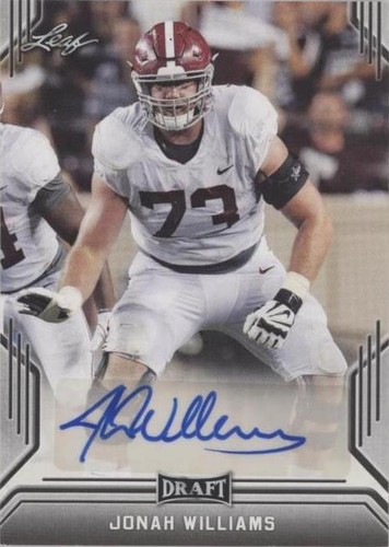 2019 Leaf Draft Jonah Williams #BA-JW3
