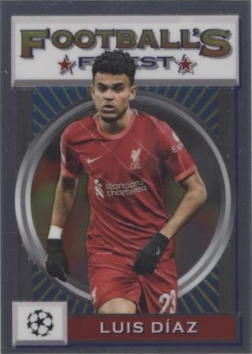2021-22 Topps Finest Flashbacks UCL Luis Diaz #37