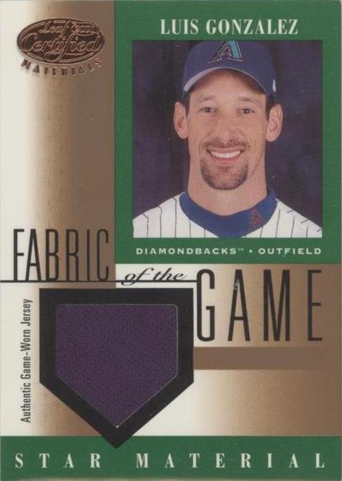 2001 Leaf Certified Materials - Luis González #FG-105