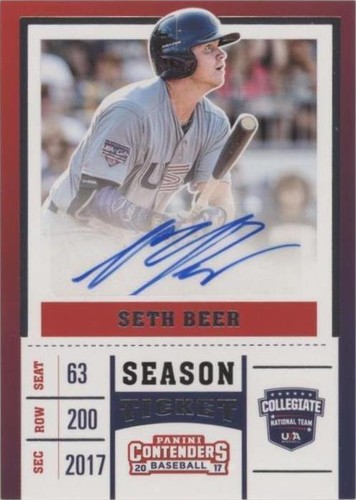 2017 Panini Elite Extra Edition - Seth Beer #USAT-SB