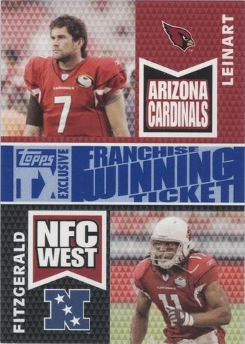 2007 Topps TX Exclusive Larry Fitzgerald Matt Leinart #FWD-LF