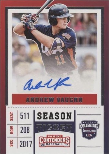 2017 Panini Elite Extra Edition - Andrew Vaughn #USAT-AV