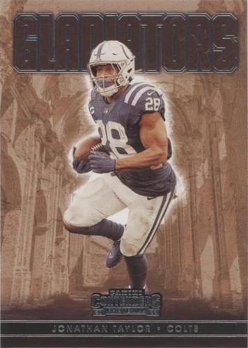 2022 Panini Contenders Jonathan Taylor #GLD-JTA